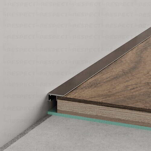 Микроплинтус Respect Standart 7753 орех RAL 8025